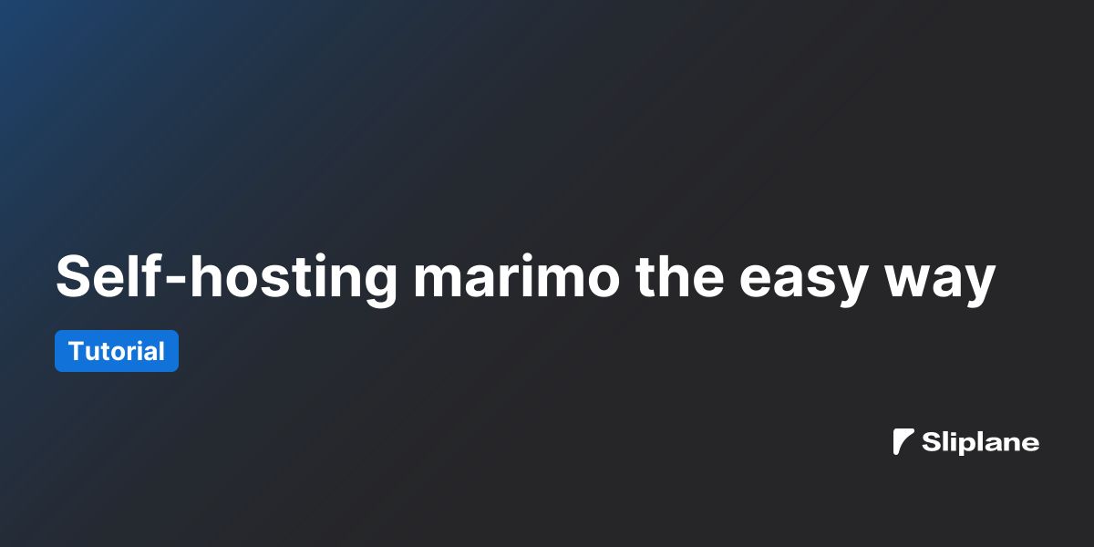 marimo einfach selbst hosten